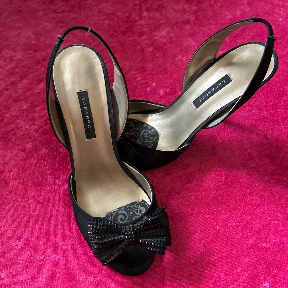 Caparros “Jinelle” Bow Slingback Heels